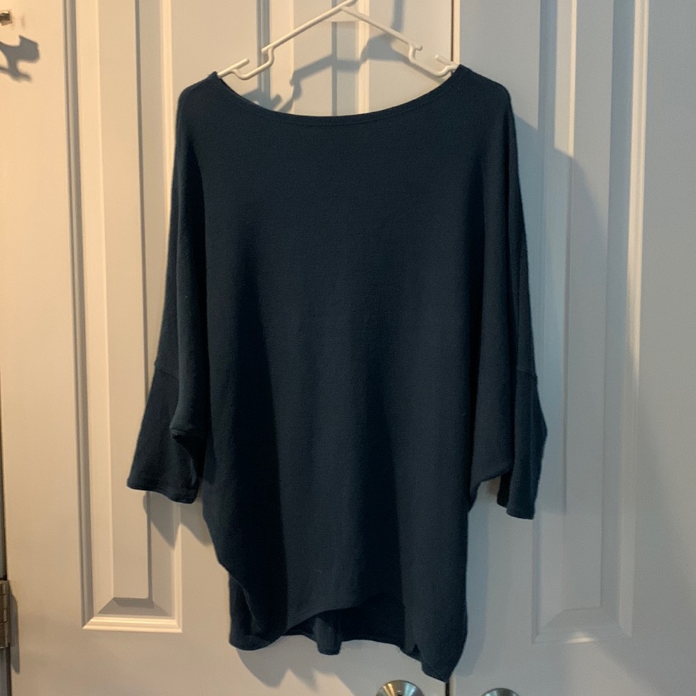Dark Teal wing Sleeve sweater